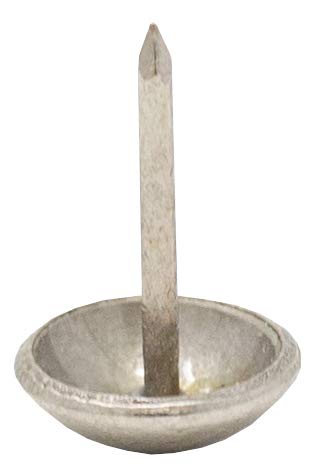 [Australia - AusPower] - Premium Upholstery Tacks, Nailhead Decorative Trim for Furniture, 5/8" Diameter, 100 Nails (Pewter Nickel) Pewter Nickel 