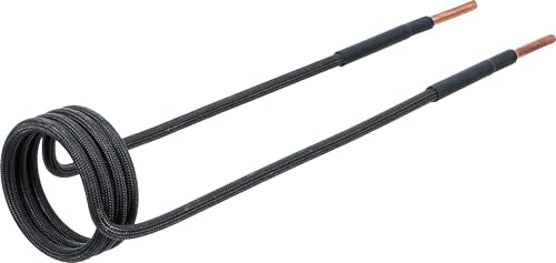 BGS Induction Coil for Induction Heater 2169 Straight Design, 2169-1-38 | 90° abgewinkelt | für Art. 2169, 3391 | Drahtdurchmesser 4 mm | Spulenhöhe ca. 23 mm | Gesamtlänge ca. 220 mm 1 piece. 38 mm