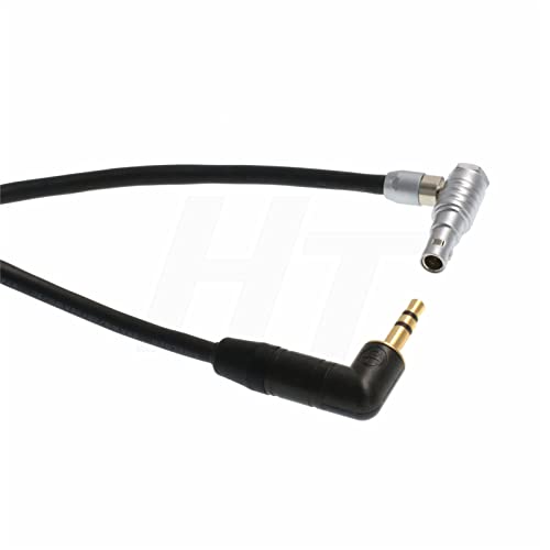 3.5mm Audio Cable for ARRI Alexa Mini/RED V-Raptor/Z CAM E2 Camera Sony Zoom Receiver, 3.5mm 1/8'' TRS to 00B 5 Pin (1 m, Right Angle 5-pin) 1 m