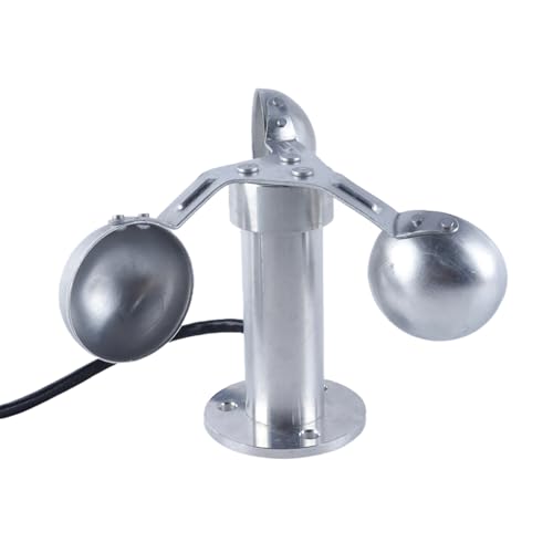 Aluminum Alloy 3-Cup Anemometer Wind Speed Sensor 0-3.8V Detector for Meteorological Monitoring