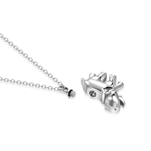 Elephant Urn Necklaces for Ashes Cremation Jewelry Keepsake for Adult Women Men Human Family Loved One