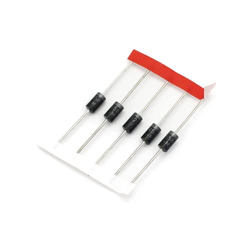 Set of 100 8 Values Rectifier Diodes Bag Assortment Kit for Arduino (25 x 1N4148, 25 x 1N4007, 10 x 1N5819, 10 x 1N5399, 10 x FR107, 10 x FR207, 5 x 1N544 08, 5x 1N5822)