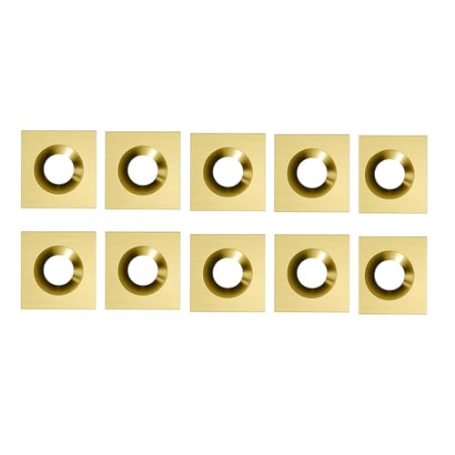 YANSYUAN 12mm titanium-coated square tungsten carbide CNC router bit inserts, 12x12x2.2mm, 35° angled edge