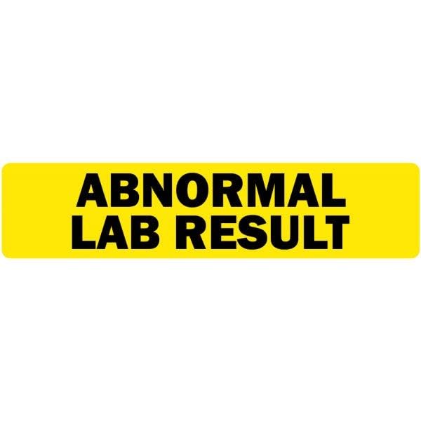 LabelValue.com | Abnormal Lab Results Medical Healthcare Labels - 500 Labels Per Roll