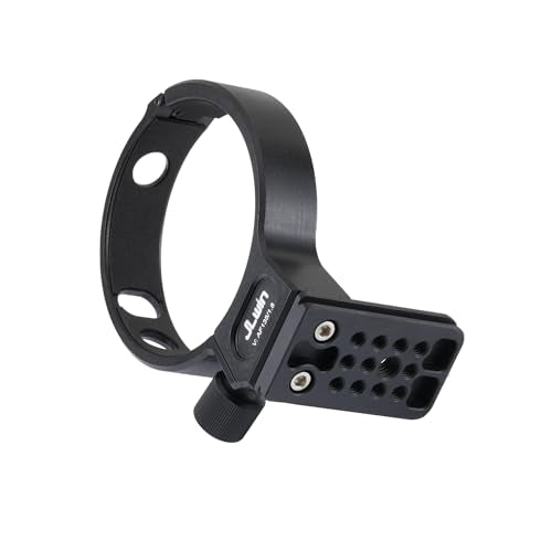 FocusFoto Metal Tripod Collar Mount Ring 85mm for Viltrox AF 135mm F1.8 LAB FE/Z-Mount Lens, Bottom with 1/4" & 3/8" Thread Screw Mount Dovetail Groove Quick-Release Plate for Acra-Swiss Tripod