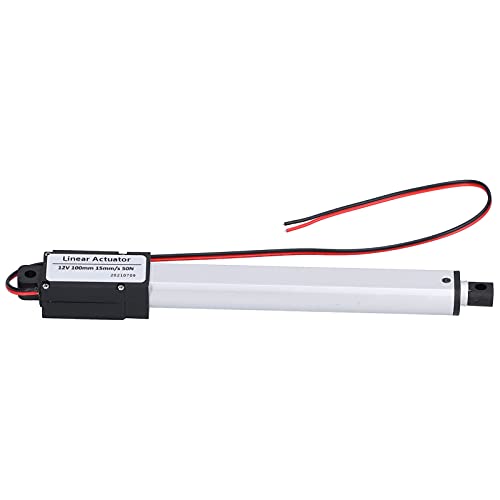 Mini Linear Actuator 12V, 100mm Stroke Electric Actuator with Internal Limit Switch for Industrial Automation and