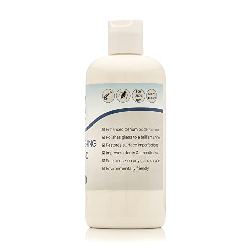 Glass Polish 16.9oz glass polishing compound, 1.2-micron finishing compound for professional optical polishing