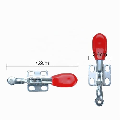 IMAGINE 4 x Quick Release Horizontal 201A Non-Slip Clamping Lever Metal Clamp 27 kg for Workshop Wood DIY 201A 60Lbs,27Kg