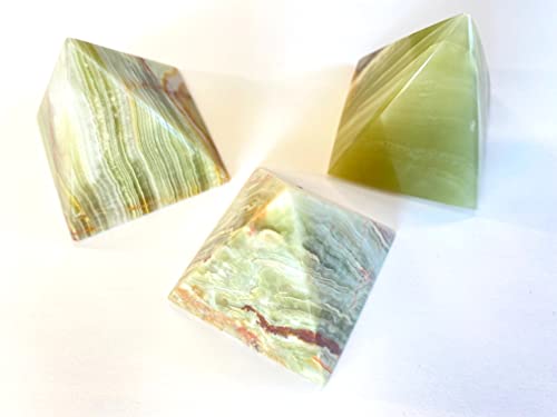 | Pyramid | Green Onyx | 2” x 2" | 1 Pc | Crystals and Healing Stones, Room Decor, Spiritual Gifts, Reiki, Chakra, Witchcraft, Yoga, Meditation Accessories