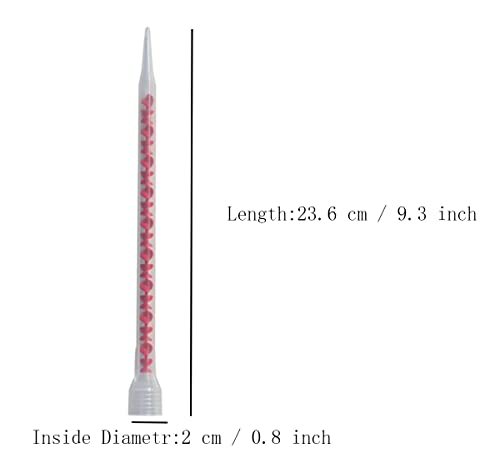 Daszui double barrel mixing nozzle for 200ml and 400ml epoxy adhesive cartridges, 30-piece set