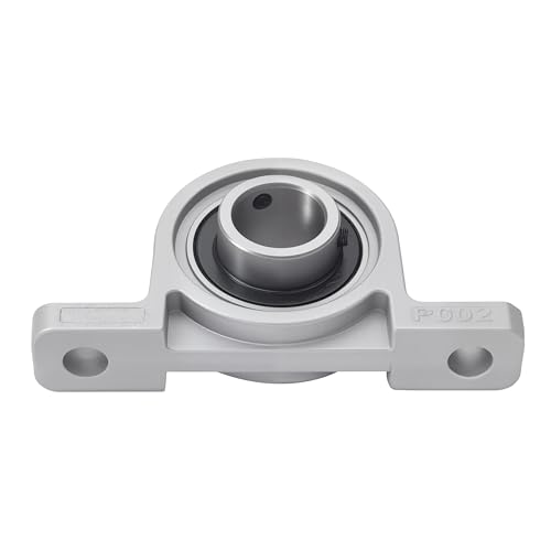 Mounted Flange Pillow Bearing 4Pcs Zinc Alloy Housing Bearing Vertical Pillow Bearings Block Bearings Self-Adjust Center Mounted Support for Axis Shaft Machine (15mm ID) 15mm Innendurchmesser
