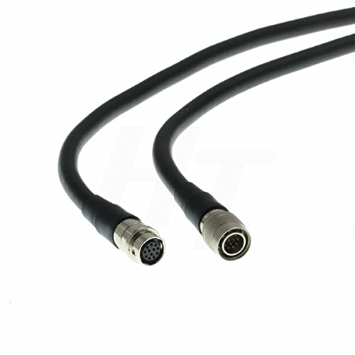 Extension Cable 12 Pin Hirose Male to 12-pin Female Jack for Sony Panasonic Camera CCXC-12P DXC-950 990 to Remote Control Unit (2m) 2m