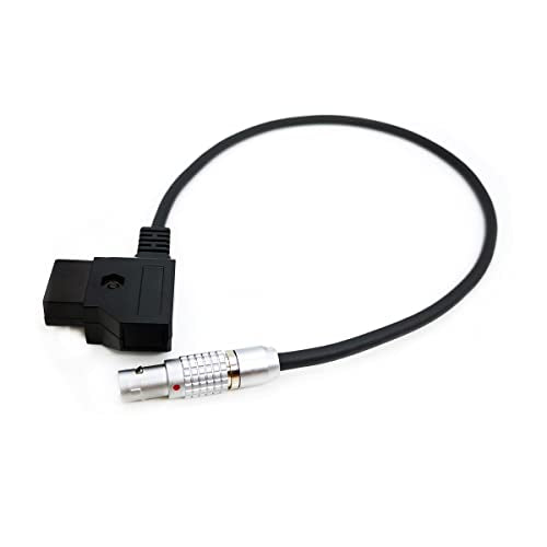 D-tap to 0B 2-Pin Male Flexible Power Cable for Teradek SmallHD ARRI RED Form Gold Mount/V-Mount Dtap 7.8 INCH / 20CM Straight