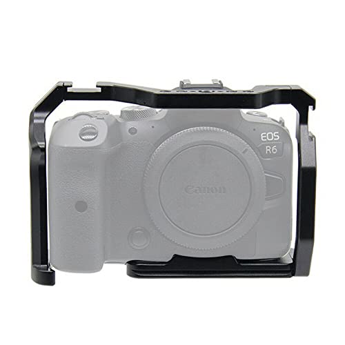 CNC Aluminum DSLR Camera Cage Extension Frame Cold Shoe for Canon R5 R6 R5C DSLR Camera