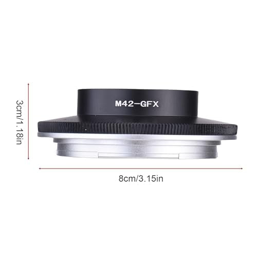 Lens Mount Adapter for M42 SLR Lenses to for Fuji GFX Series Lens Converter, Cameras Manual Focus Converter Control Ring