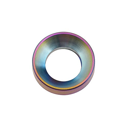 Wanyifa titanium M6 concave convex flat washer and bolt screw in rainbow finish