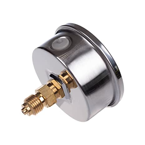 Pressure gauge Glycerine Axial Connection Stainless Steel IP65 63 mm with Back Connection 1/4 Glycerine (0-250 bar) 0-250 bar