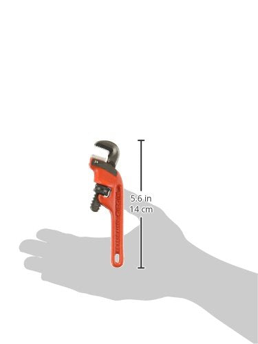 RIDGID 31050 E-6 End Pipe Wrench, 6-inch Plumbing Wrench,Red,Small