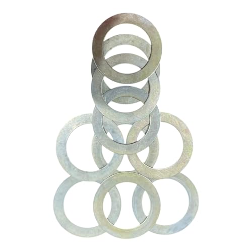 Generic bucket pin shims flat washers, 90mm x 60mm x 2mm, set of 10 for earthmoving machines