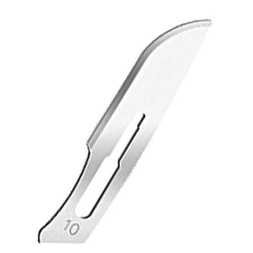 [Australia - AusPower] - May Pack of 50 Scalpel Blades Figure 10 Made of Carbon Steel, Sterile, for Scalpel Holder No. 3, Precision Replacement Blades for Crafts, Model Making & Hobby - Includes Blade Puller 