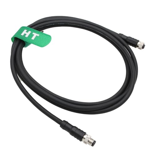 M8 8 pin Female Male Electrical Cable for Baumer CX Cognex Lucid Machine Vision Industrial Camera Sensor Automation Control I/O, A-Coded, Shielded, 3m M8 8 pin female to male