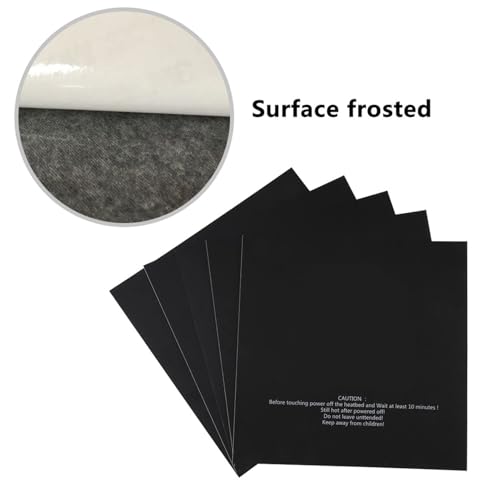 5Pcs 220X220Mm 3D Printer Adventurer 4 Build Plate, Adventurer 4 Build Plate Part Heated Bed Plate Printing Stickers