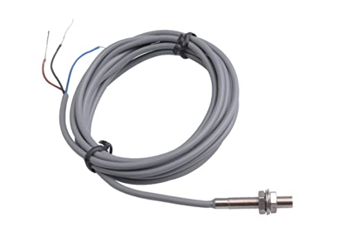 Inductive Sensor M5 Nickel-Plated Brass, PNP N0, Compact Design Diameter 5 mm, IP65, Inductive Proximity Switch Inductive sensor M5 - nickel-plated - 1.5 mm PNP NO