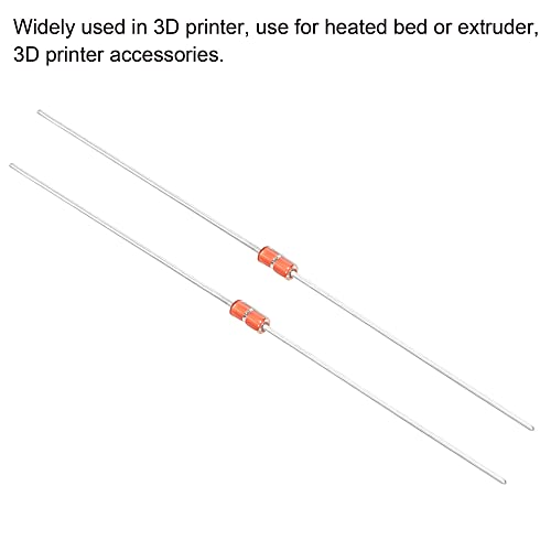 sourcing map 20 Pack MF58 10K Ohm NTC PTC Resistors Temperature Sensor for 3D Printer | MF58 10K Ohm NTC