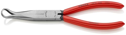 KNIPEX 38 91 200 long nose needle-nose pliers for spark plugs, 200 mm ergonomic design