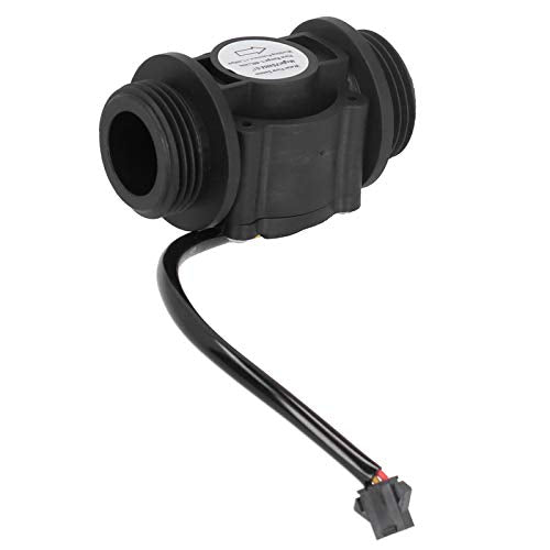 Fafeicy FS400A Water Flow Sensor 1-60L/min Hall Flow Meter for Water Heaters G1 Male Thread Plastic 1.2MPA High Temperature Resistant Flow Sensor with Precision Measurement