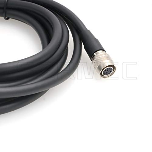 SZRMCC Hirose 12 pin Female to Open end Hirose HR10A-10P-12S Connector I/O Cable for Basler Runner Cameras Sony AVT GigE Vision (10m) Straight 10m