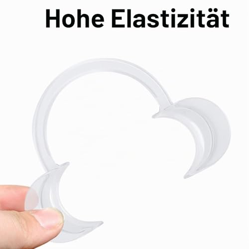 Tshaoun 20 Pieces Mouth Opener, Dental C-shape Clear Oral Cheek Holder, Mouth Lip Opener, Cheek Holder for Mouth Opener Challenge, Mouth Opener Mouth Angle Holder for Party Games and Teeth Whitening 2 Colors
