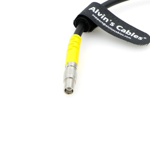 Alvin's Cables MVF-2 Viewfinder Cable for ARRI Alexa Mini LF Camera Right Angle 1 Pin Male to Male 19.7in/50cm straight to right angle 19.7in