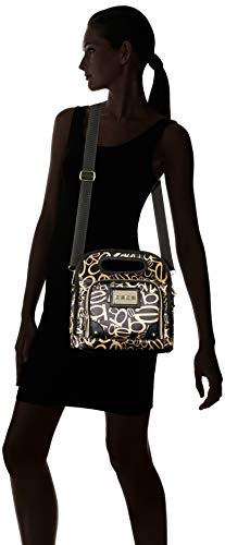 BEBE Coco Reusable Insulated Lunch Box Tote Bag Casual Daypack One Size Black/Gold