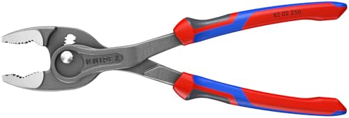 KNIPEX TwinGrip 82 02 250 locking pliers with comfort grip handles, 10-inch vise grips