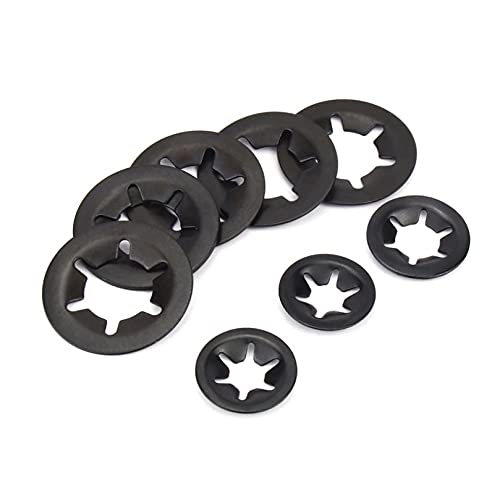 [Australia - AusPower] - 235pcs[8 Sizes] Black Starlock Internal Tooth Lock Washers Assortment Kit, M2/ M3/ M4/ M5/ M6/ M8/ M10/ M12 M2/M3/M4/M5/M6/M8/M10/M12 Black 235pcs 