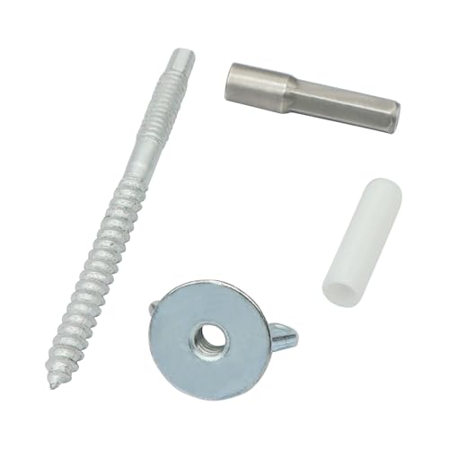 Xadnitu 30-pack 1/4"-20 x 2-1/4" hurricane anchors with installation guide for window shutter panels