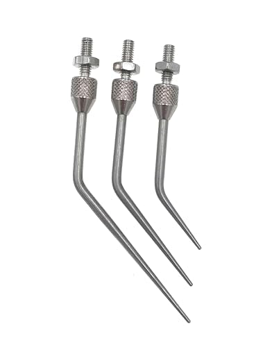 SUXING Measuring Inserts for Dial Indicators, 45 Degree Angle, Rounded Steel Pin R 0.3 mm, Thread M2.5, Pin