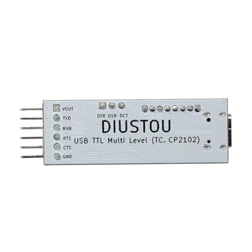 USB to TTL Serial Modules Multi Level Serial Converter Supports 5V/3.3V/2.5V/1.8V Quad Level Switching Optional Serial Master Chip FT232 CH340 CP2102 High Speed Stable USB to uart Module(TC,CP2102)