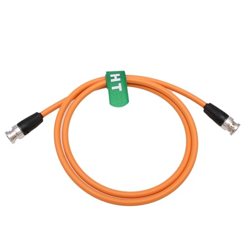 12G SDI 4K 60p Video Cable for Sony Venice FX9 FX6 Alexa Komodo Camera Canon C300 III SmallHD Atomos Monitor, BNC 75 ohm Coaxial Shielded (50cm, Orange) 50cm