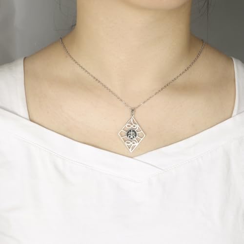 UNIFT Satanic Leviathan Cross Necklace for Women Men Stainless Steel Gothic Church of Satan Leviathan Cross Snake Pendant Necklaces Religious Amulet Jewelry silver