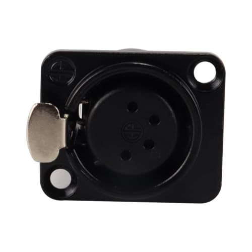 4 XLR 4 Pin Female Panel Mount Sockets Suitable for Recording Studios, Mixers, Sound Systems etc
