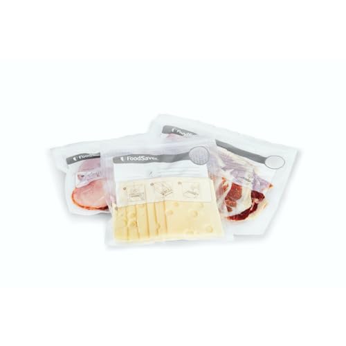 FoodSaver FSFRBZ0316-000 1-Gallon Vacuum Zipper Bags, 12 Count, Multi 2-Pack