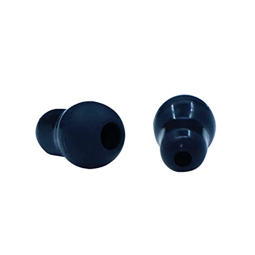 Pack of 10 Ear Plugs for Stethoscope, Stethoscope Earplugs Replacement Earplugs, Soft Silicone Earplugs for Stethoscope, Apply Stethoscope Accessories (Black)