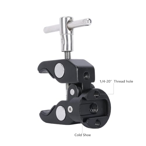 NICEYRIG Super Clamp Crab to Cold Shoe Mount 1/4’’ Thread - 608