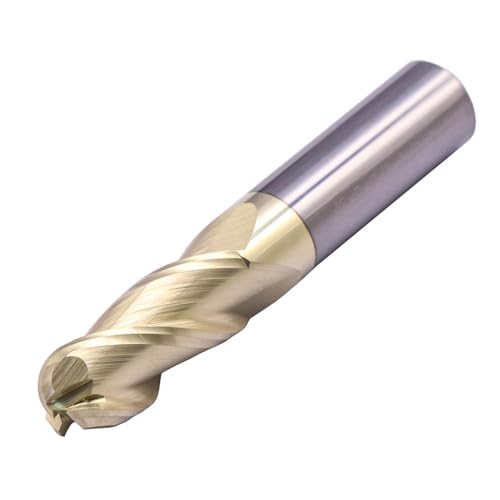 BestParts 1/2-inch 3-flute ball nose solid carbide end mill for aluminum with ZrN coating