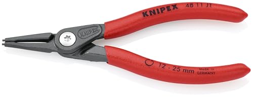 KNIPEX internal precision snap ring pliers, 5.50-inch tool with angled tips for installing retaining rings