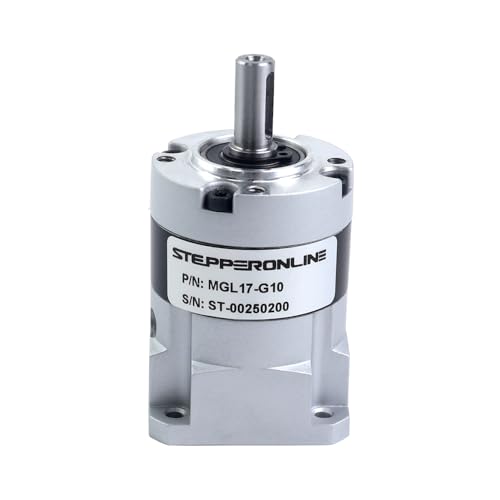 STEPPERONLINE MGL Series Planetary Gearbox Gear Ratio 10:1 Backlash 30arc-min for 5mm Shaft Standard Nema 17 Stepper Motor
