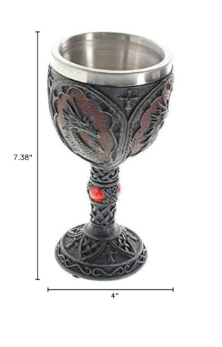 Dragon Crest Royal Dragon Goblet, 1 Count (Pack of 1), Multicolor