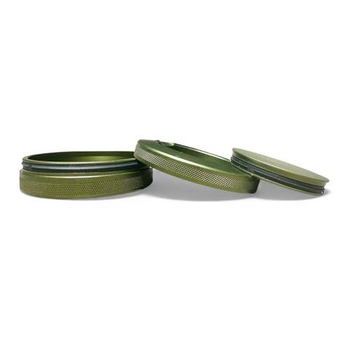 Get Bucked | Metal Container for Zyn, Premium Aluminum Can & Rugged Pouch Holder | Extra Capacity, Knurled Grip & Used Pouch Storage | EDC (Military Green) Military Green